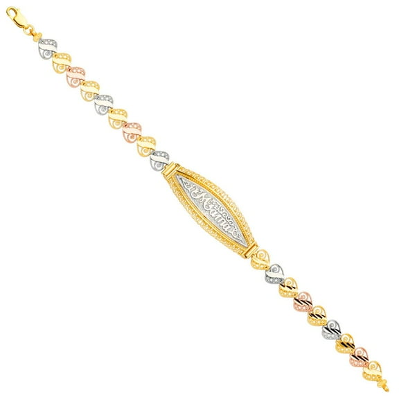 14K 3C Mama ID Bracelet - 7.5"