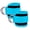 Blue, variant on Billbianc Adjustable Polyester Ankle Straps for Cable Machine Kickbacks (2 Pack)