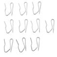 thumbnail image 2 of 10pcs Curtain Drapery Pin Hooks - Silvery, 2 of 9