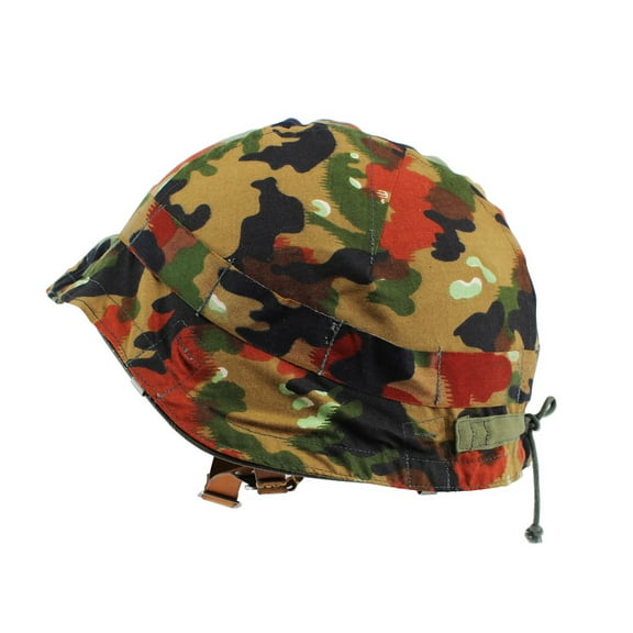 Vintage Camo Helmet Cover 100%Cotton Fits the M71&M1 Helmet Switzerland Made—2PK