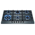 thumbnail image 1 of Parrilla A Gas De Empotrar 6 Quemadores Acero Inoxidable Negro AVERA AI6N, 1 of 10