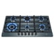thumbnail image 1 of Parrilla A Gas De Empotrar 6 Quemadores Acero Inoxidable Negro AVERA AI6N, 1 of 10