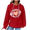 thumbnail image 1 of Camisas de Manga Larga Casual de las Mujeres Impresión No Estructurada Bolsillo Sudadera con Capucha para la Moda de Verano de Primavera, 1 of 5
