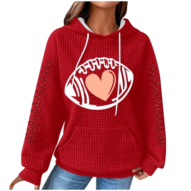 Camisas de Manga Larga Casual de las Mujeres Impresión No Estructurada Bolsillo Sudadera con Capucha para la Moda de Verano de Primavera