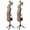 Brown, variant on Superior Hub Solid Wooden Coat Rack Freestanding, New Zealand Pine Coat Tree with 8 Hooks & 3 Adjustable Sizes for Coats, Hats, Handbags and Scarves, Space Saving for Entryway/Office/Bedroom (Nature)