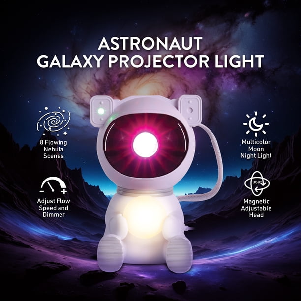 ASTRO ラキ All Light 3000回スミントレカ Xtreme Lit Astronaut Galaxy Projector Light with Remote Control