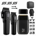 thumbnail image 1 of Men'S Professional Hair Clipper, 3 in 1 Hair Clipper Beard Trimmer and Electric Shaver Set with LED Display, 1 of 7
