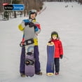 thumbnail image 6 of Wham-O 42" Wooden Kids Snowboard, Single Rider Woody Snowboard with Heavy-Duty Tow Leash for Kids - Blue - 2 Pack, 6 of 7