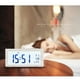 thumbnail image 3 of Billuyoard Despertador eléctrico LCD con calendario Relojes de escritorio digitales Medidor de humedad Termómetro moderno a Electrodomésticos Blanco Billuyoard HA082672-03, 3 of 6