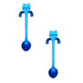 thumbnail image 1 of Oleegame 2PC Stainless Steel Cutlery Set Cat Spoon Short Handle Spoons Flatware Coffee Drinking Tools Kitchen Gadge, 1 of 7