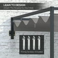 thumbnail image 4 of Outsunny 10' x 10' Lean To Pergola with Retractable Canopy for Patio, Deck, 4 of 10
