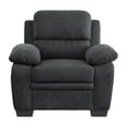 thumbnail image 3 of Pemberly Row 19.5'' Modern Polyester Fabric Upholstered Chair in Dark Gray, 3 of 8