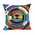 thumbnail image 1 of Throw Pillow Cover Abstract Chaotic Waves Rainbow Colors Decor Lumbar Pillow Case Cushion for Sofa Bed 18x18 Inch, 2 PCS Pattern 4, 1 of 8