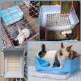 thumbnail image 2 of Inodoro de esquina PINVNBY, tamaño grande, diseño de conejo, con cajón, azul, 2 of 6