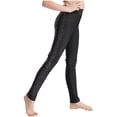 thumbnail image 2 of iiniim Kids Girls Ice Skating Tights Figure Skating Pants Skate Practice Leggings Competition Performance Size 6-16 A Black 6, 2 of 7