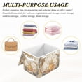 thumbnail image 7 of Foldable Fabric Storage Bin With Handle Collapsible Basket Box Storage With Lid Organizer Bears Eating Honey, 7 of 7
