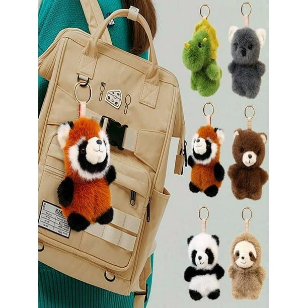 Colgante de peluche Penguin Tooth Chains | Peluche Mini Mono | Accesorios decorativos suaves de 14x7 cm | Material duradero | Regalo adorable para fiesta, cuarto del bebé, bolso, llaves del coche