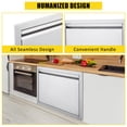 thumbnail image 5 of Garvee Outdoor Kitchen Cabinet Doors,17W x 24H inch Stainless Steel Weatherproof BBQ Access Door for BBQ Island,Grilling Station,Outside Cabinet, 5 of 9