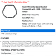 thumbnail image 2 of Rear Differential Cover Gasket - Compatible with 1998 - 2000 Isuzu Amigo 1999, 2 of 2