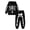 Black, variant on ZHOGXU Boys Halloween Sweatshirt Sets Skeleton Glowing Long Sleeve Hoodie With Pant Outfits Kids 2 Piece Set,Black,4-5 Years