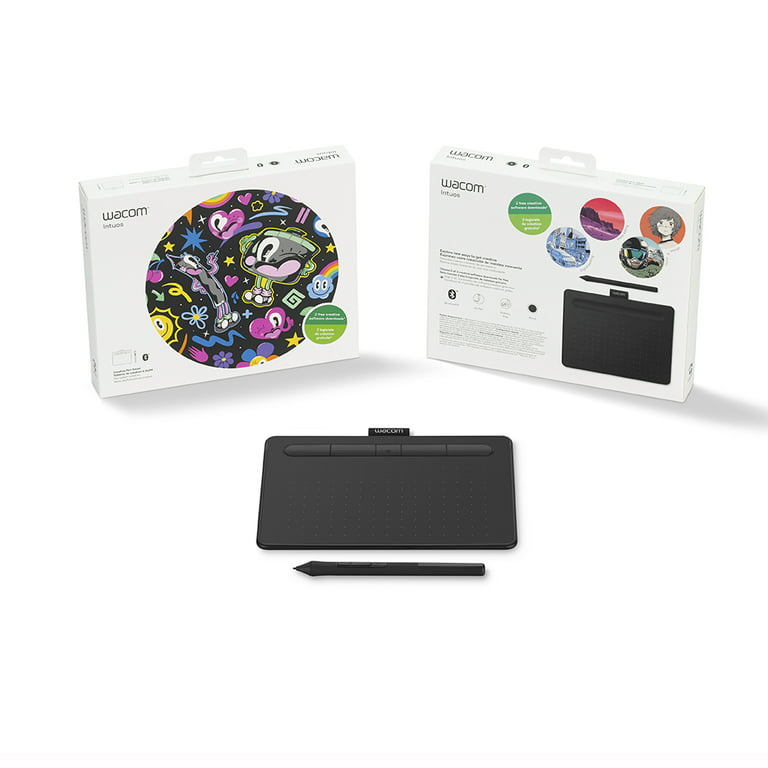 Wacom Intuos Wireless Graphics Drawing Tablet with 3 Bonus Software  Included, 7.9\