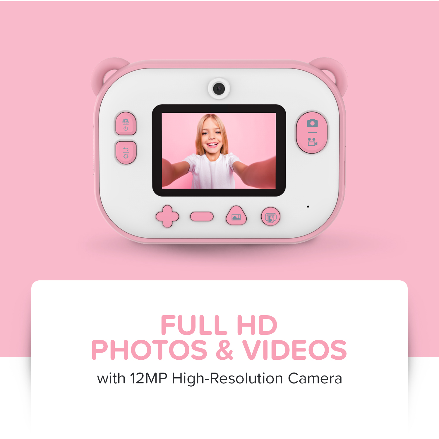 myFirst Insta 2 Kids Instant Print Camera 12MP Pink photo 7