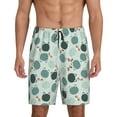 thumbnail image 3 of Lsque Frog And Dragonflies Mens Sleep Pajama Shorts,Short Pajama Pants, Cotton Ultra-Soft Knit-XX-Large, 3 of 9