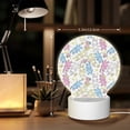 thumbnail image 6 of Daiia Cartoon Bunny Pattern Acrylic Night Light, LED Touch Light, Bedroom Night Light, Soft Glowing Lamp Perfect Gift for Mother's Day, Birthday, or Christmas, 6 of 9