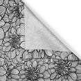 thumbnail image 3 of Ambesonne Black and White Kitchen Curtains, Dahlia Botany, 55"x39", Black White, 3 of 3