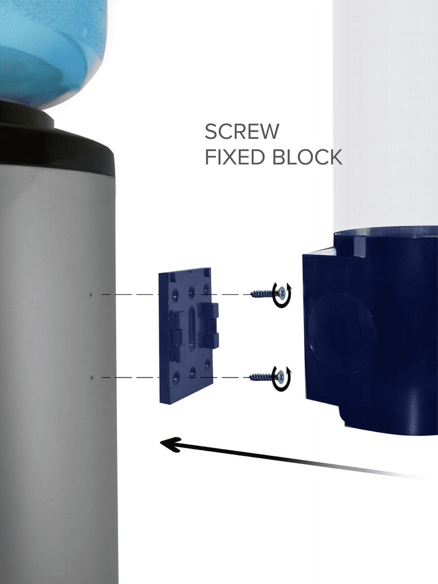 Brio Blue Cup Dispenser Magnetic or Screw Plate Mountable Fits 7oz Flat Bottom or 4oz Cone Cups