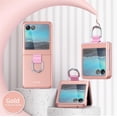 thumbnail image 2 of Phone Case Compatible with Motorola Razr+/ Motorola Moto Razr Plus 2023 with Ring, Shockproof Protective Phone Case Cover for Motorola Razr 40 Ultra QHZH-Pink, 2 of 9