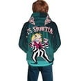 thumbnail image 2 of Kids Beetlejuice Pullover Hoodie Realistic 3d Print Graphic Hooded Sweatshirts With Drawstring, 2 of 8