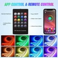 thumbnail image 4 of HLONK 9 In 1 Atmosphere Light  4PCS Car Chassis Neon Trim Light  5PCS Car Interior Atmosphere Light  Center Control Light Strip + Door Light Strip  LED RGB Multi-color Sound Active Functi, 4 of 7