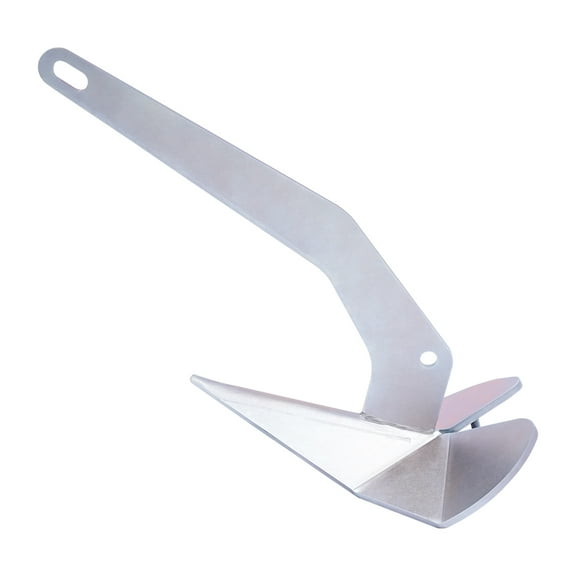 Reliable Boat Anchor with Galvanized Steel Construction, Triangular Shape for Enhanced Stability, Suitable for 20-35ft Boats in Tough Conditions