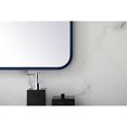 thumbnail image 4 of Living District MR803036BL 30 x 36 in. Soft Corner Metal Rectangular Mirror, Blue, 4 of 6