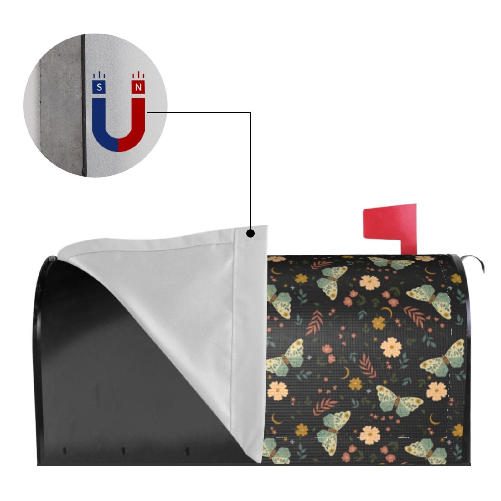 Kdxio Magnetic Mailbox Cover 21x18 in Mailbox Cover Outdoor Decoration Holiday Mailbox Covers for Home Garden Yard-21x18 in