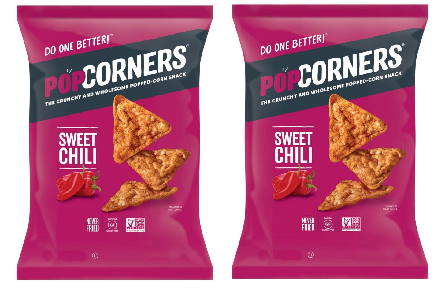 PopCorn Snack Chips Pack of 2 5oz Bags (Sweet Heat Chili )