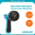 thumbnail image 4 of Aqua Joe Multi-Function Hose Nozzle with Smart Throttle & Oscillating Sprinkler, 4 of 11