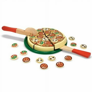Melissa & Doug Felt Food Mix 'n Match Pizza Play Food Set (40 pcs