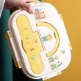 thumbnail image 2 of Portable Lunch Box Microwaveable with Handle 1350ml Leakproof Lunches Snack for Daycare Office yellow, 2 of 8