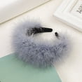 thumbnail image 1 of Festival Accessories women Headwear Hair Band Fluff Headbands Stage Performance Feather GREY, 1 of 8