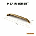 thumbnail image 3 of Goo-Ki 5"(128mm) Hole Center Champagne Bronze Kitchen Cabinet Handles, Closet Classic Zinc Alloy Din Cup Cabinet Pulls Dresser Handles for Bedroom, 6 Pack, 3 of 8