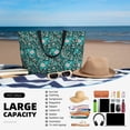 thumbnail image 5 of Wukai Lephants in the Jungle Print Zipper Bag,large Beach Tote Bag,Waterproof Sandproof Bag,Grocery and Picnic Tote Travel Bag, 5 of 5