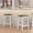Chair - White, variant on HLR Farmhouse Dining Table Set for 2, Small Kitchen Table Chairs Set of 2 with Tufted for Apartment, Black