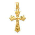 thumbnail image 1 of FB Jewels 14K Yellow Gold Reversible Crucifix /Cross Pendant, 1 of 4