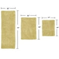 thumbnail image 2 of Home Weavers Fantasia Bath Rug 100% Cotton Non-Slip Bathroom Rug Set Machine Washable Bathroom Rug-17"x24", Bath Rug- 21"x34", Runner- 21"x54", Yellow Color 3 Piece Bath Rug set, 2 of 6