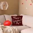 thumbnail image 7 of dajkiuy Valentine's Day Throw Pillow Covers, 18 x 18 Inch Red Hearts I Love You Valentines Day Pillow Covers Decorative Cushion Case for Home Sofa Couch Decor, 7 of 7