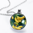 thumbnail image 2 of Banana Glass Circular Pendant Necklace - Stunning Jewelry for Women, Necklaces for Every Occasion, 2 of 5
