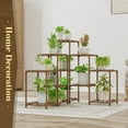 Bamworld Plant Stand Indoor Outdoor Tall 5Tier Corner Plant Shelf 13 Potted Flower Shelves