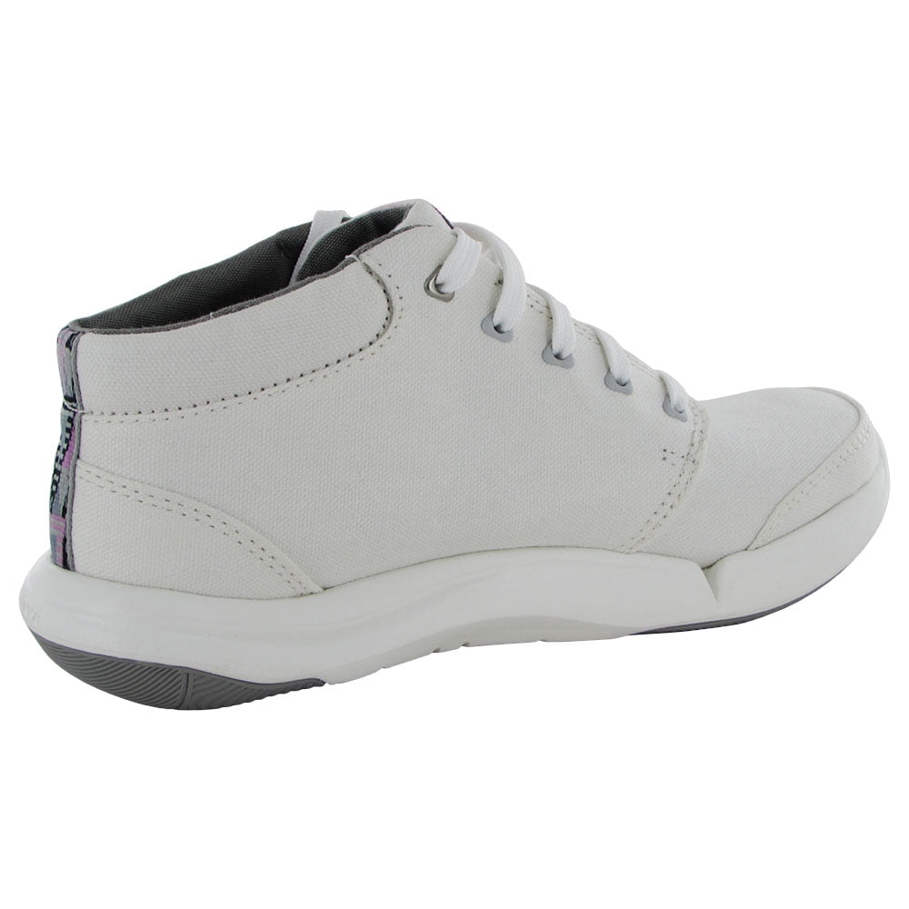 Teva Womens Wander Chukka Casual Canvas Ankle Boot Shoes White US 5